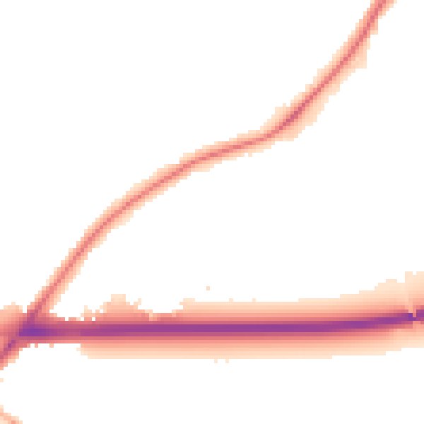 Night-time road noise heatmap for WA3 2BZ