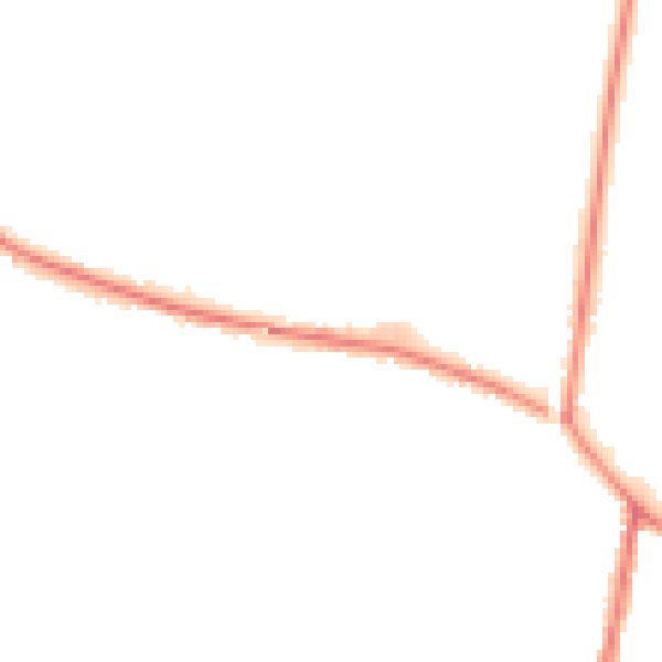 Night-time road noise heatmap for WA3 3AY