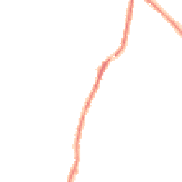 Night-time road noise heatmap for WA3 3BT