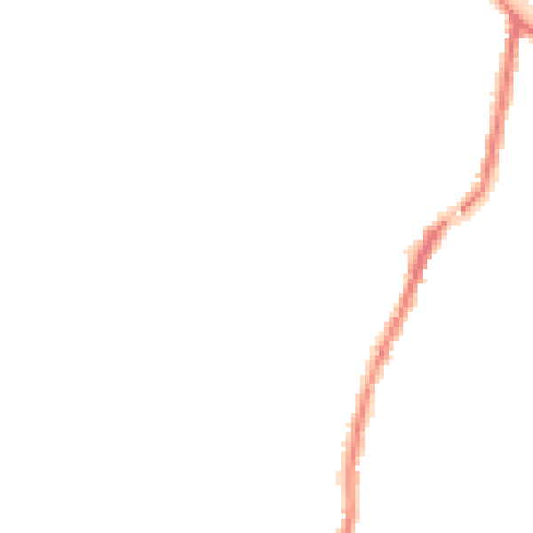 Night-time road noise heatmap for WA3 3DH