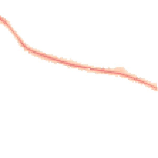 Night-time road noise heatmap for WA3 3GD