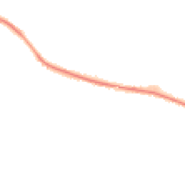 Night-time road noise heatmap for WA3 3TQ