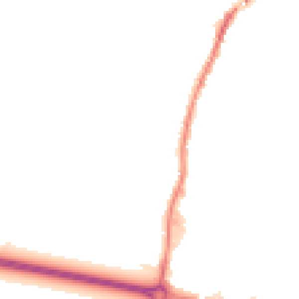 Night-time road noise heatmap for WA3 3XR