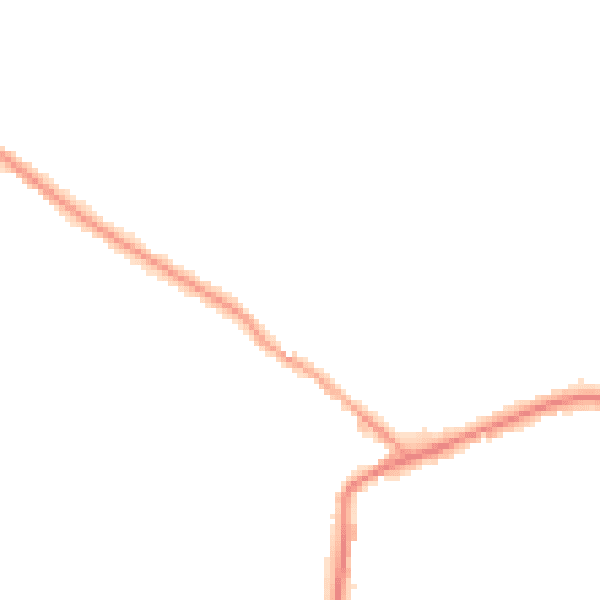 Night-time road noise heatmap for WA3 4BJ