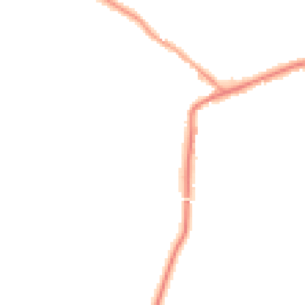 Night-time road noise heatmap for WA3 4DX