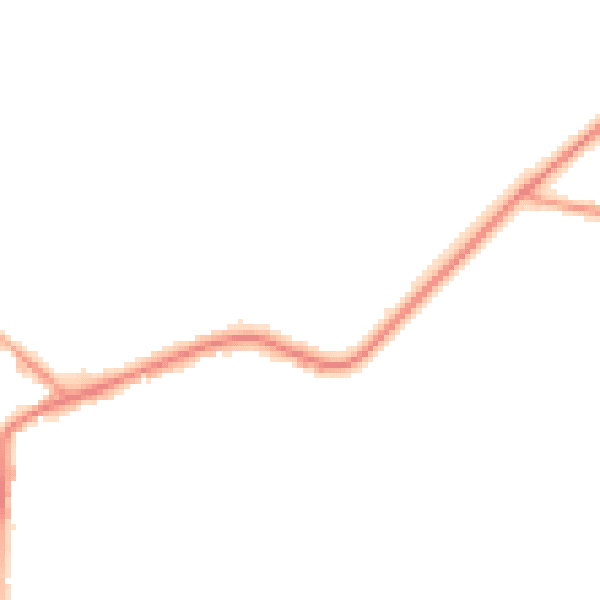 Night-time road noise heatmap for WA3 4JF