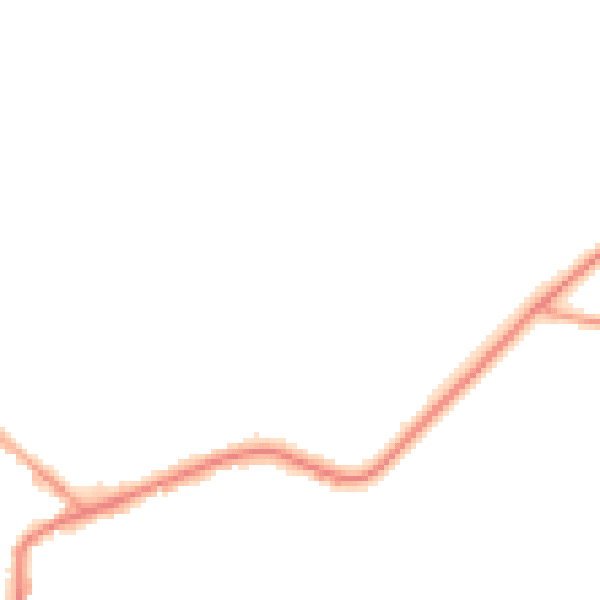 Night-time road noise heatmap for WA3 4JG