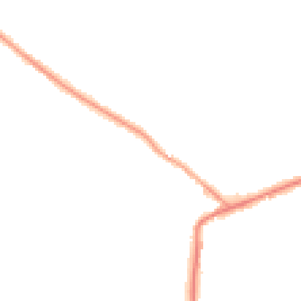 Night-time road noise heatmap for WA3 4JH