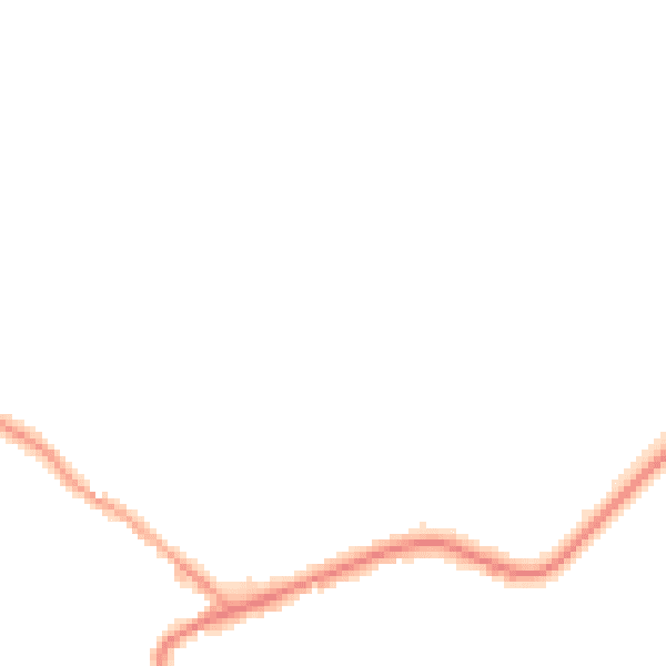 Night-time road noise heatmap for WA3 4LD