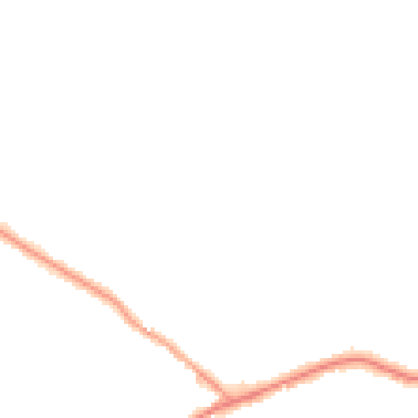 Night-time road noise heatmap for WA3 4LG