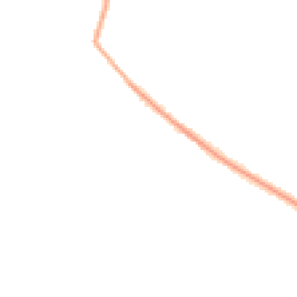 Night-time road noise heatmap for WA3 4NT