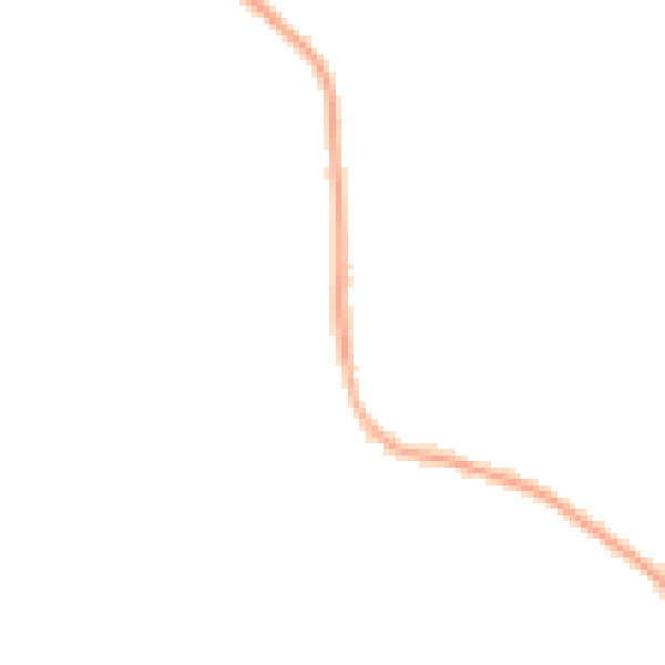 Night-time road noise heatmap for WA3 5AY