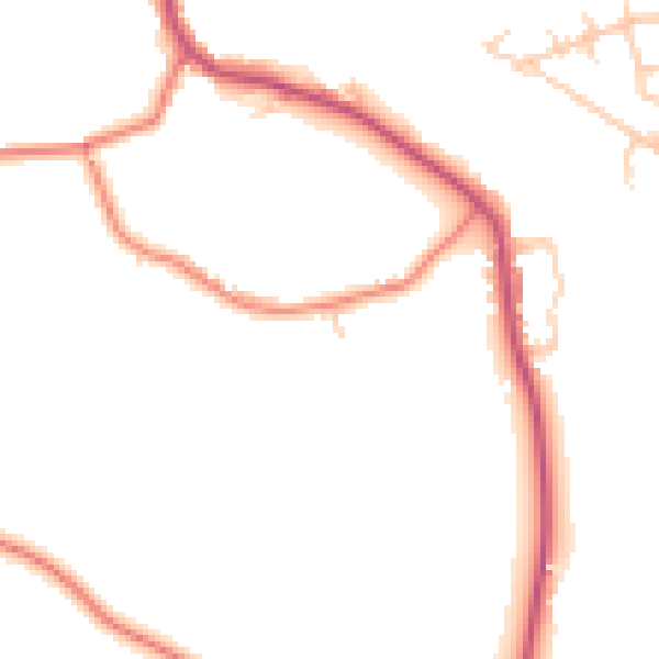 Daytime road noise heatmap for WA3 5BS