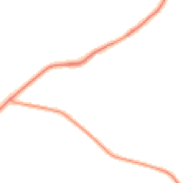 Night-time road noise heatmap for WA3 5HU
