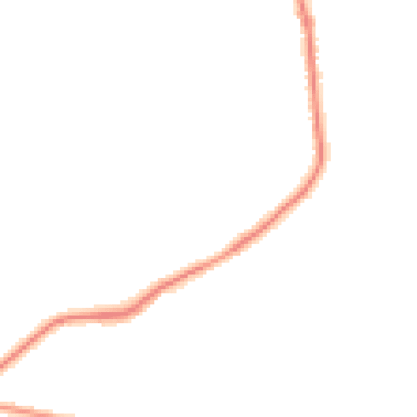 Night-time road noise heatmap for WA3 5JJ