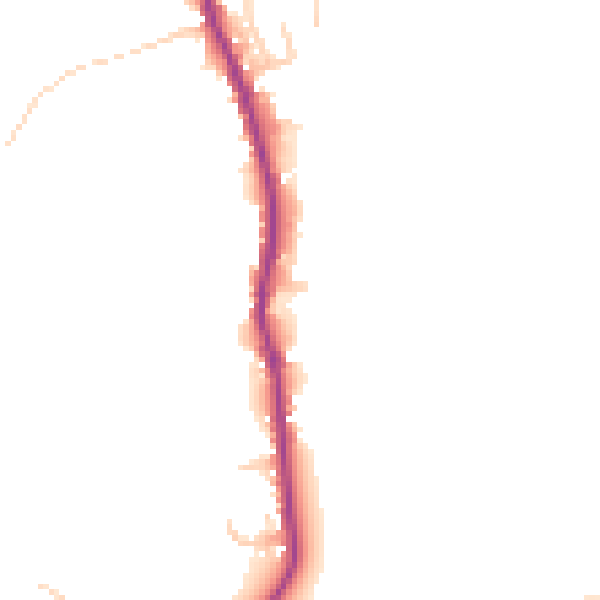 Daytime road noise heatmap for WA3 5LH