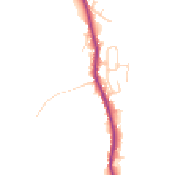 Daytime road noise heatmap for WA3 5LS