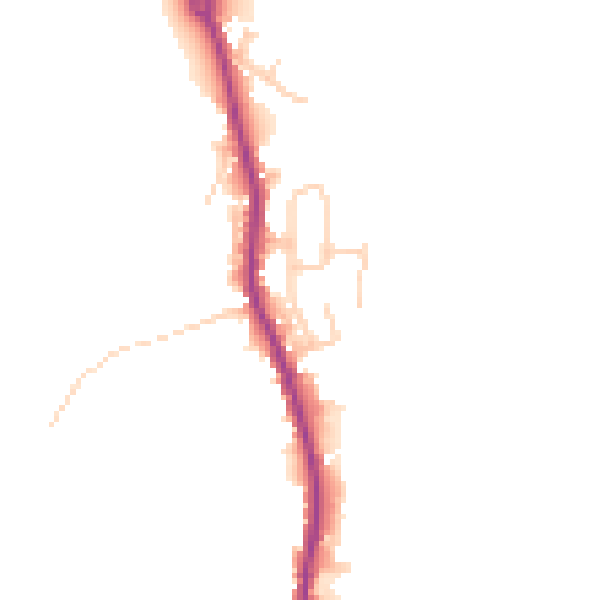 Daytime road noise heatmap for WA3 5NE