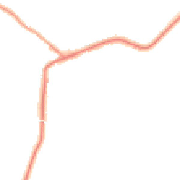 Night-time road noise heatmap for WA3 5RH