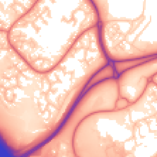 Daytime road noise heatmap for WA3 6AJ