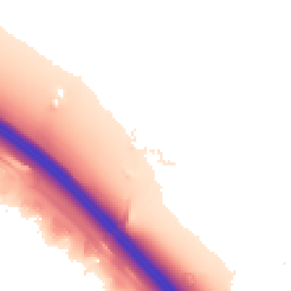 Night-time road noise heatmap for WA3 6DL