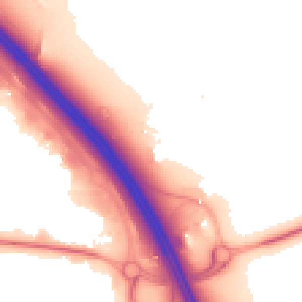 Night-time road noise heatmap for WA3 6DP