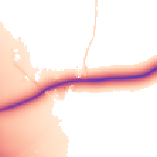 Daytime road noise heatmap for WA3 6DX