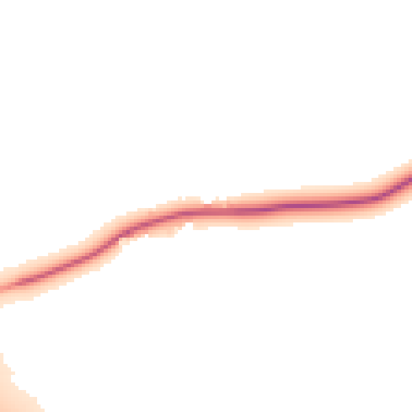 Night-time road noise heatmap for WA3 6DX