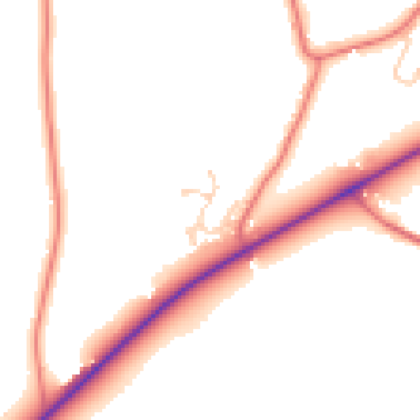 Daytime road noise heatmap for WA3 6FA