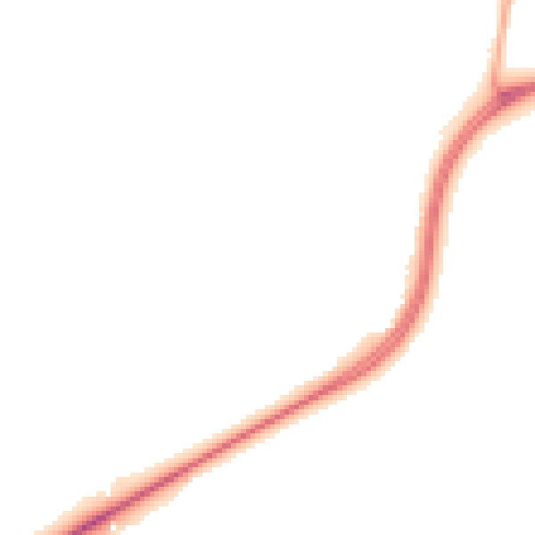 Night-time road noise heatmap for WA3 6JR