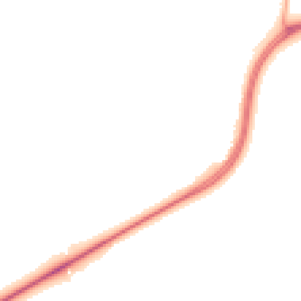 Night-time road noise heatmap for WA3 6JW