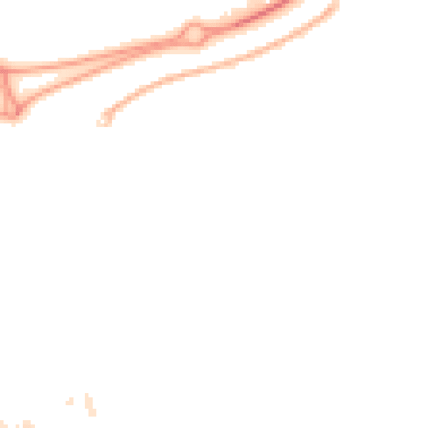 Night-time road noise heatmap for WA3 6NU