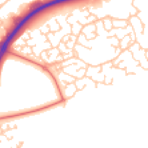 Daytime road noise heatmap for WA3 6TF