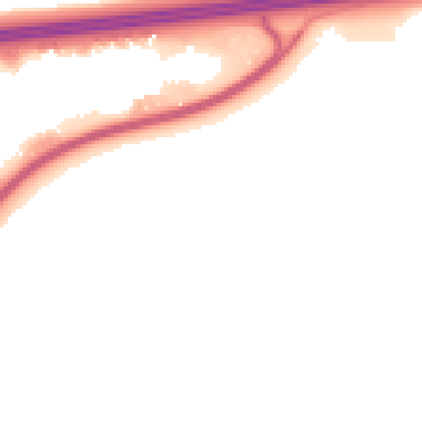 Night-time road noise heatmap for WA3 6TR