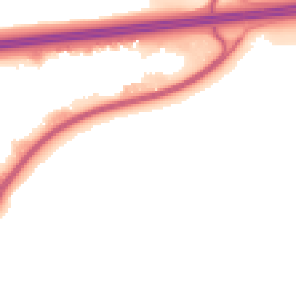 Night-time road noise heatmap for WA3 6UP