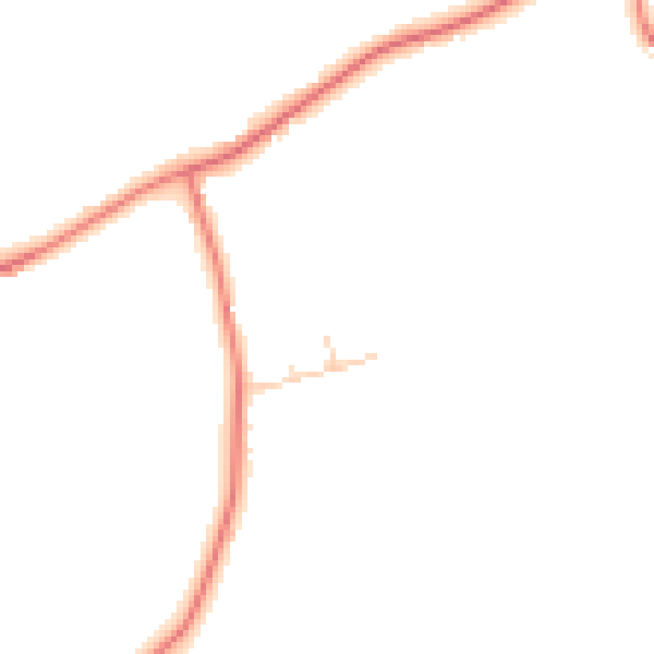 Daytime road noise heatmap for WA3 7AE