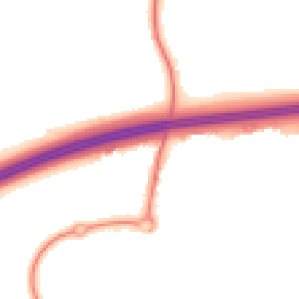 Night-time road noise heatmap for WA3 7AH
