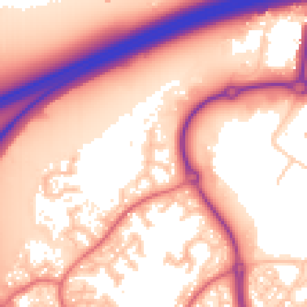Daytime road noise heatmap for WA3 7LR