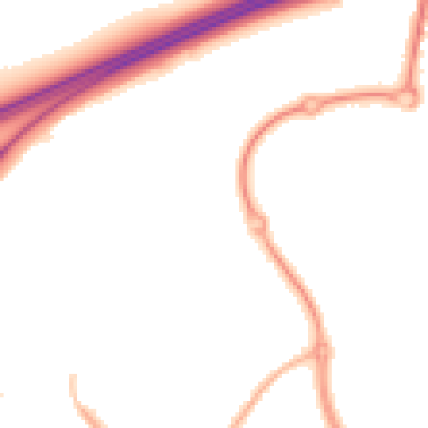 Night-time road noise heatmap for WA3 7LS