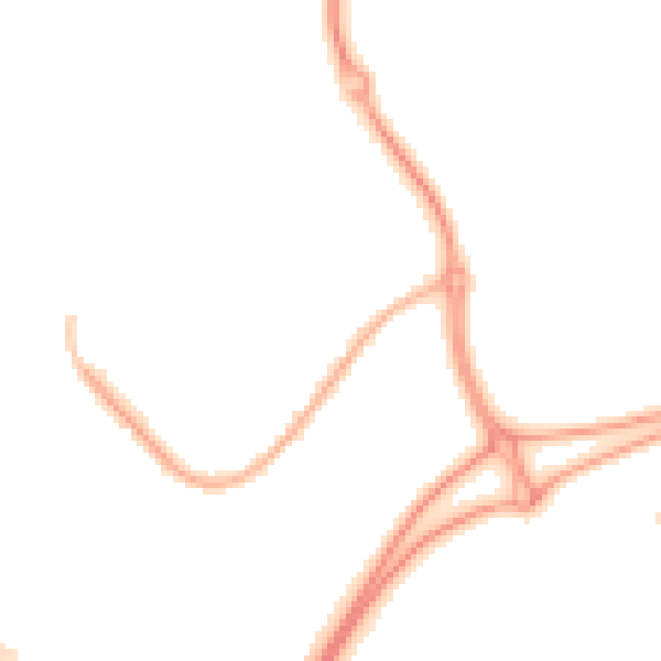 Night-time road noise heatmap for WA3 7NU