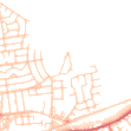 Daytime road noise heatmap for WA4 1AA