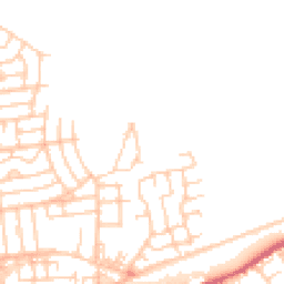 Daytime road noise heatmap for WA4 1AF
