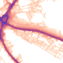 Daytime road noise heatmap for WA4 1AU