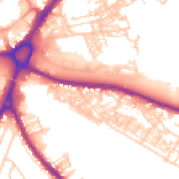 Daytime road noise heatmap for WA4 1AX