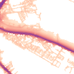 Daytime road noise heatmap for WA4 1AZ