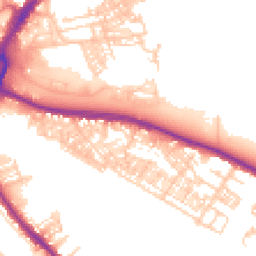 Daytime road noise heatmap for WA4 1BB