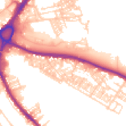 Daytime road noise heatmap for WA4 1BD