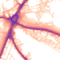 Daytime road noise heatmap for WA4 1BS