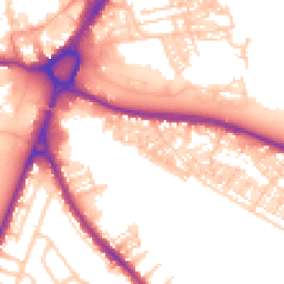 Daytime road noise heatmap for WA4 1BT
