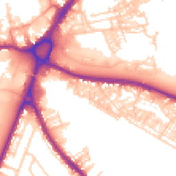 Daytime road noise heatmap for WA4 1BY